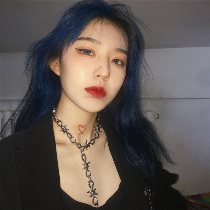 日韩街舞嘻哈土酷hippop潮流暗黑少女哥特风荆棘项链手链裤链批发