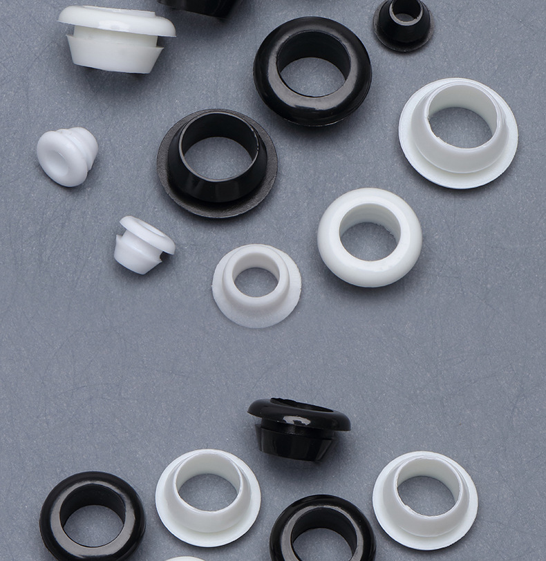 快装橡胶护线圈卡扣式配电箱锥形阻燃护套过线圈密封圈电线保护套