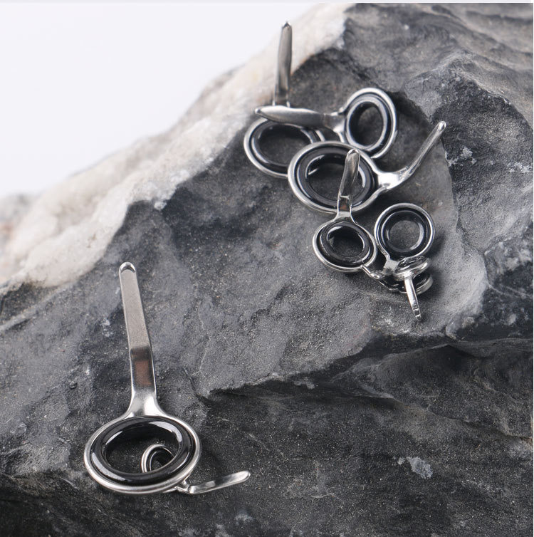 lmk手竿改前打竿导环套装路亚竿单脚导环鱼竿导环过线环矶竿改装