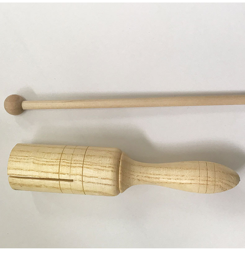 木质响筒幼儿早教音乐节奏器单音梆子小单响奥尔夫打击乐器单响筒