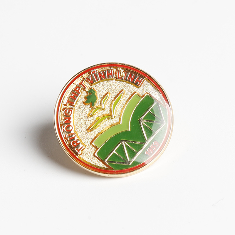 厂家直销定做公司合金圆形纪念胸章奖牌周年庆典活动礼品徽章定制