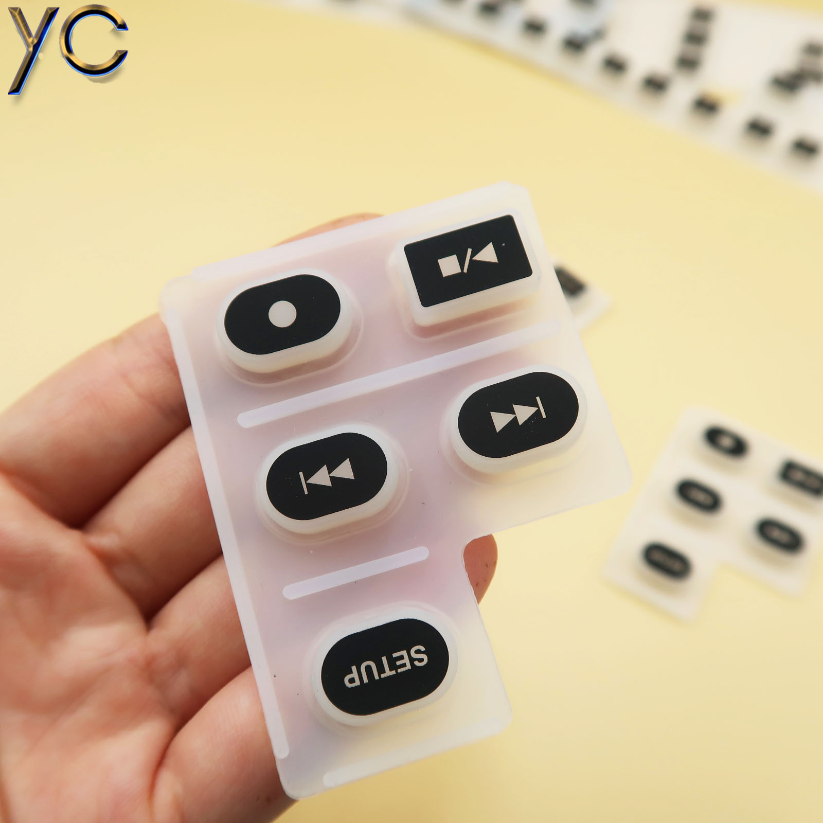 透光硅胶按键专业定做 键盘镭雕导电按键 防水耐高温环保硅胶按键