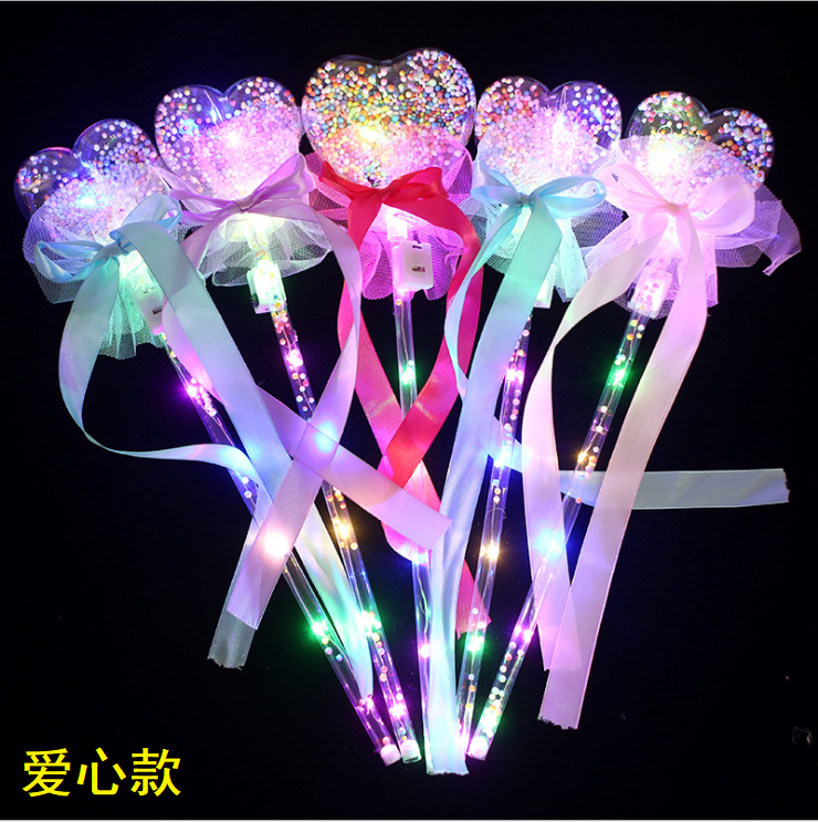 Bounce Ball Starry Sky Stick Magic Stick Flash Magic Wand Stall Square Night Market Popular Children's Toys Wholesale