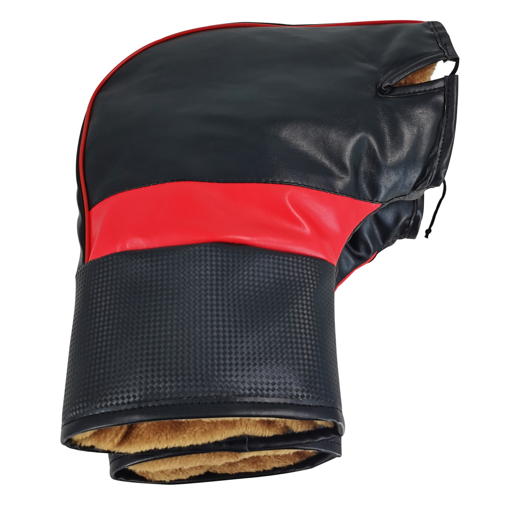 电动摩托车户外骑行男女防风防水防寒车把套加绒加厚保暖手把套