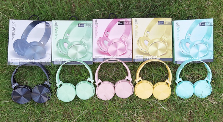 jhl-68头戴式蓝牙耳机 马卡龙色运动时尚耳塞 无线通话游戏耳麦_广东