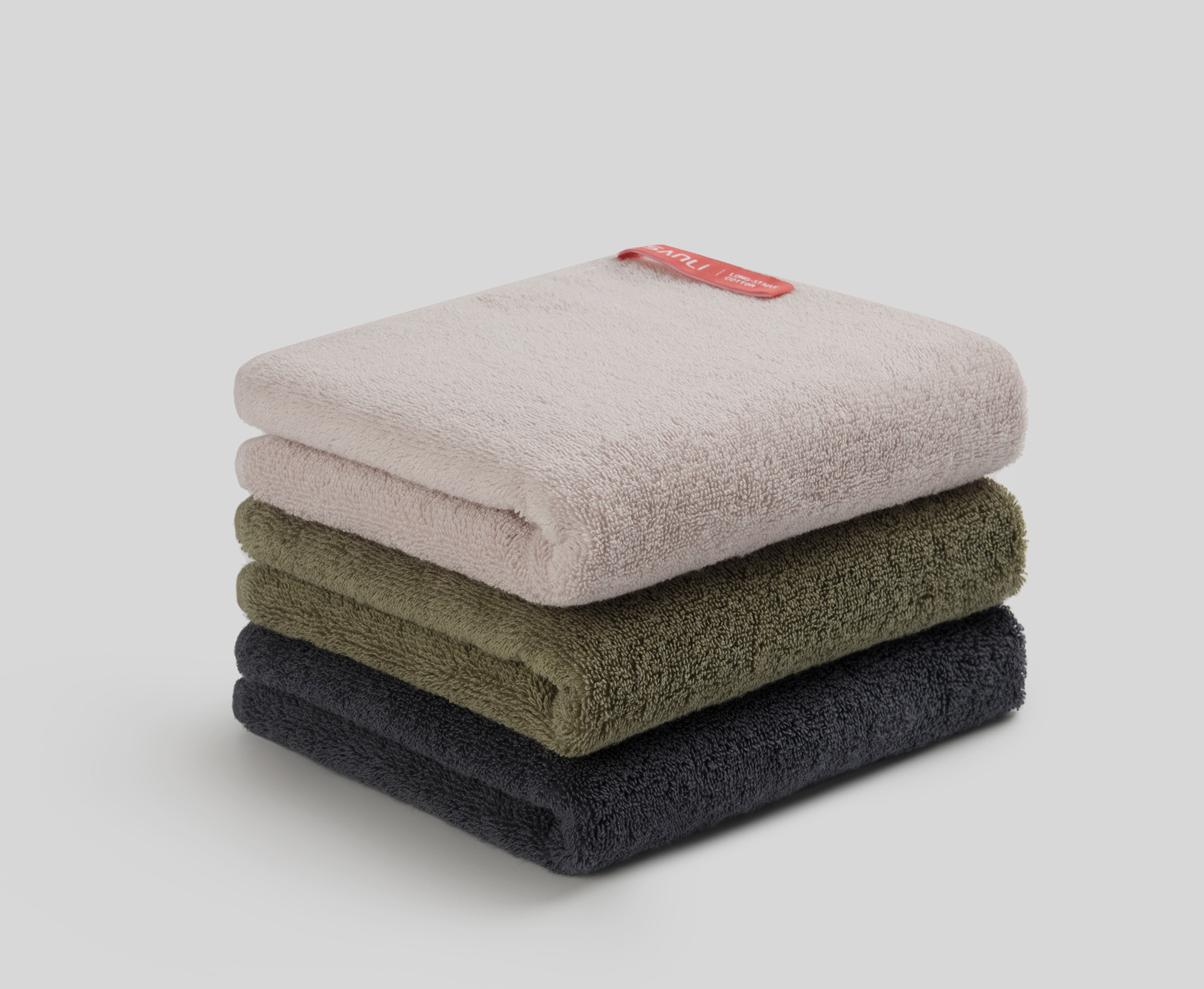 三利毛巾新款精梳毛巾纯棉毛巾成人素色洗脸面巾礼品团购定制logo