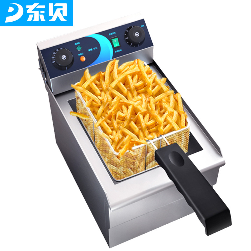 东贝电炸炉商用炸土豆片锅电炸锅单缸双缸炸串炸薯条油条机油炸机