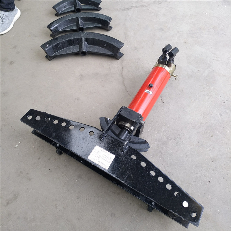 小型钢管直角折弯机 手动液压煨弯机顶管机 可更替模具的弯管器