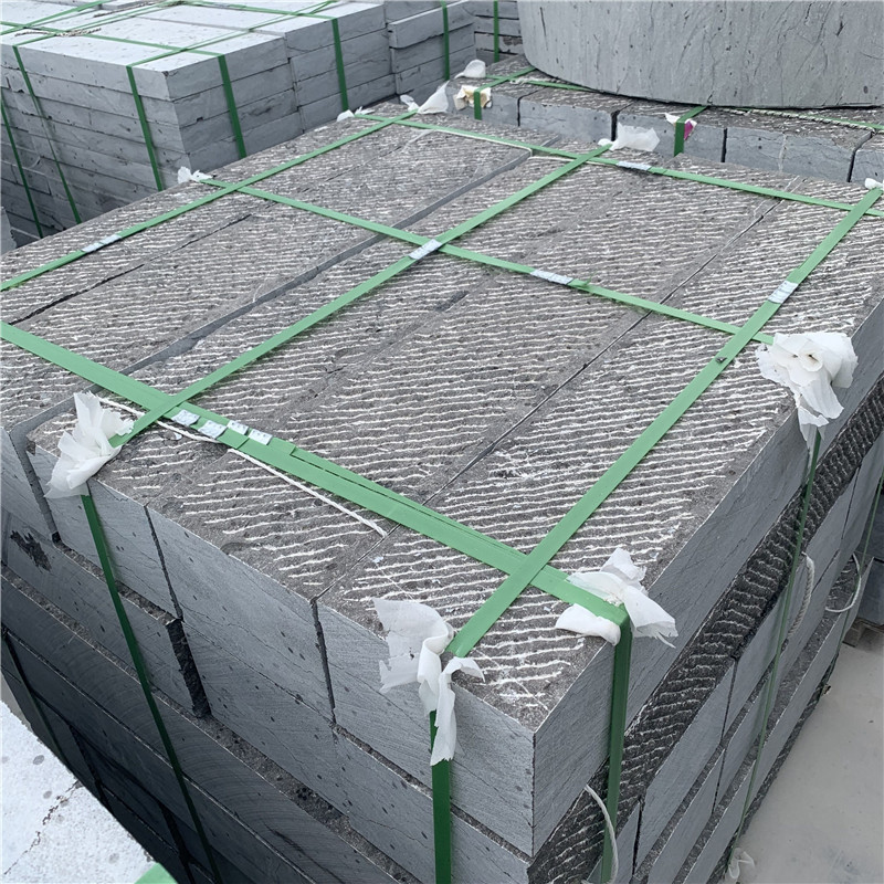 机切面青石板 户外花园踏步石 庭院汀步铺路砖仿古石板材