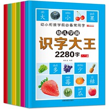 幼儿学前识字大王2280字3-6岁儿童看图识字宝宝学汉字生字教材书