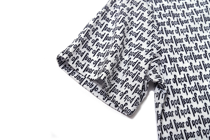 2021新款欧美潮牌fog全身字母印花男女同款情侣装休闲短袖t恤代发