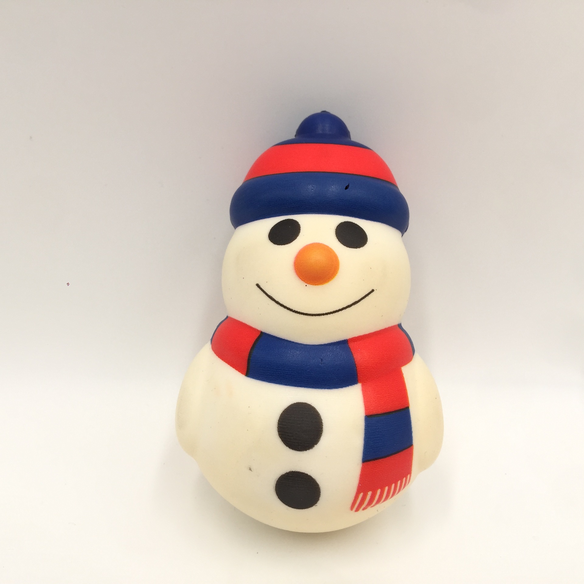 全彩印慢回弹玩具大圣诞雪人 慢回弹仿真工艺品儿童玩具现货批发