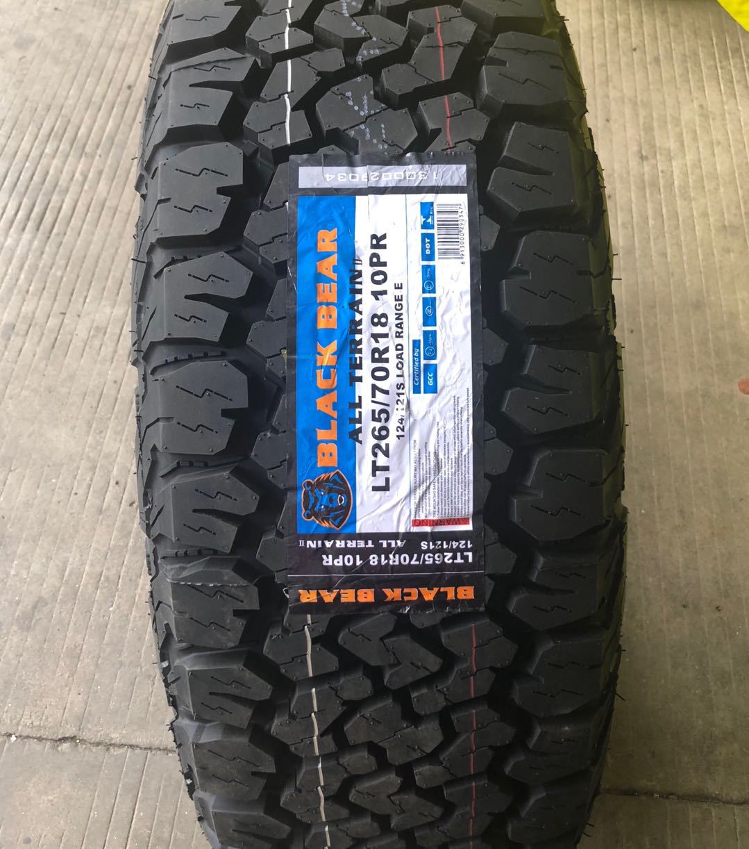 黑熊越野轮胎at2245/265/275/285/75/70/65/60/55/50r16r17r18r20