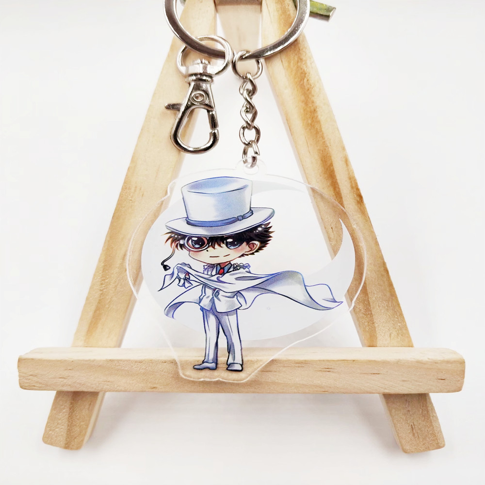 电影名侦探柯南怪盗基德周边动漫公仔亚克力钥匙扣书包挂饰小挂件