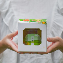 现货蜂蜜包装盒 礼盒单瓶蜂蜜礼盒清新文艺蜂巢蜜礼品包装盒定制