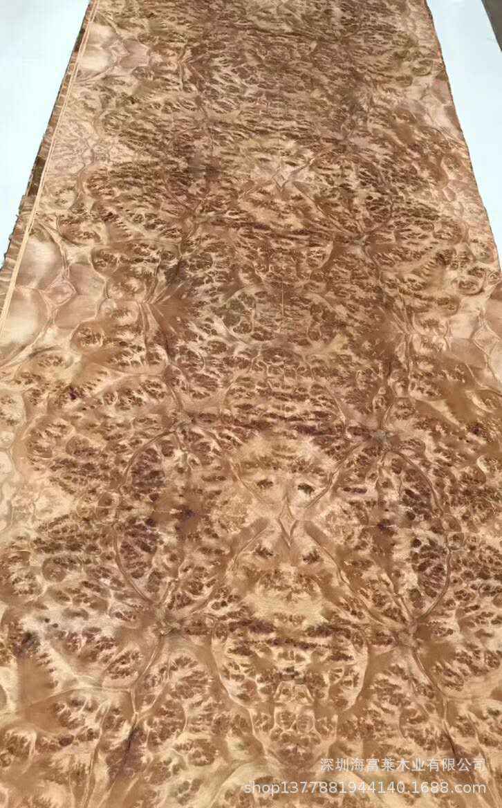 麦当娜树瘤木皮无缝拼板 山香果树瘤橱柜门板 白栓树瘤木皮护墙板