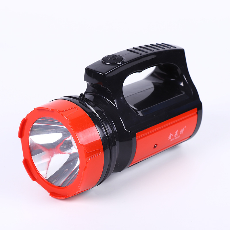 led手电筒手提式强光照明灯锂电池充电手电筒led探照灯应急灯户外