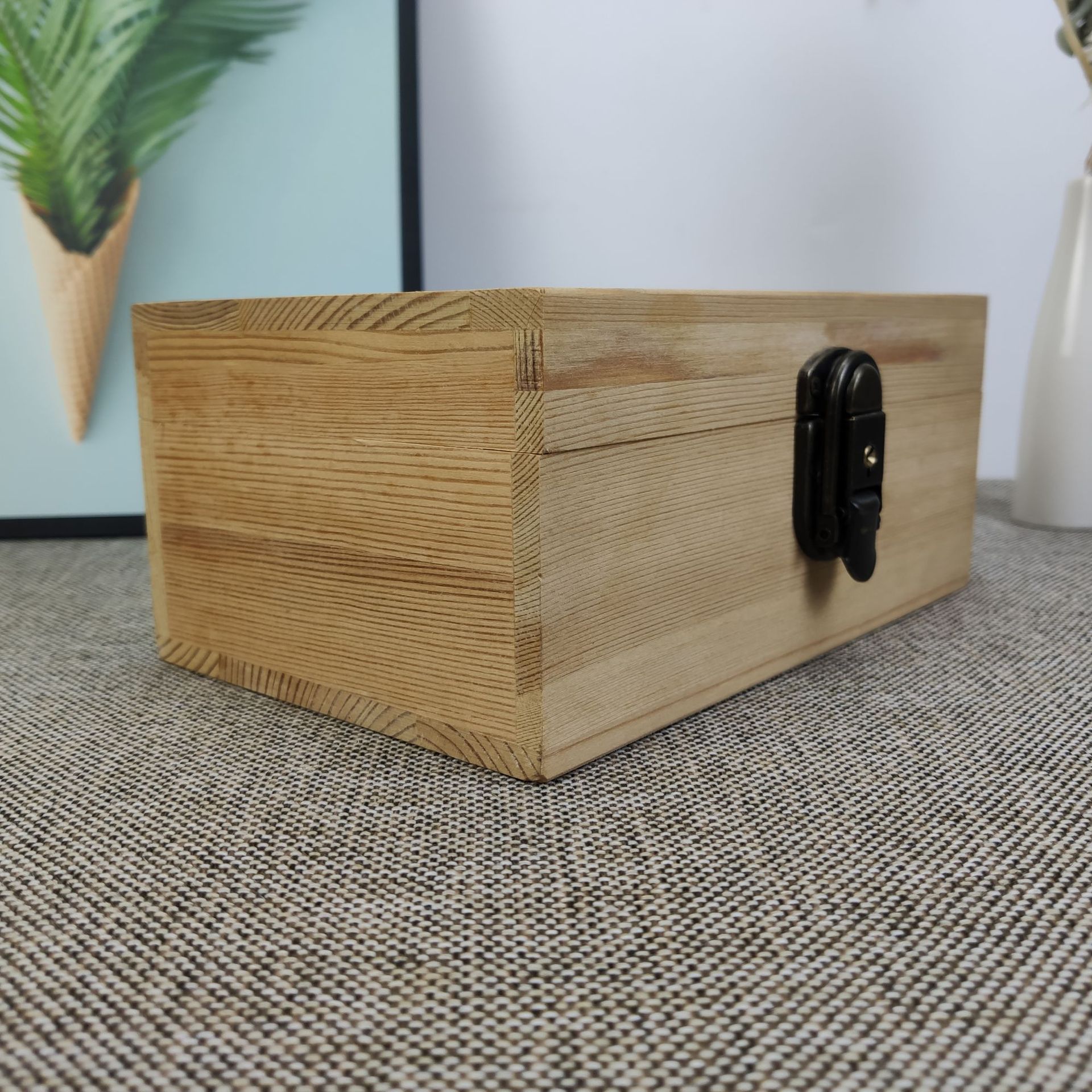 木制收纳盒 木质礼品实木盒包装盒 定制松木盒定做小木盒子可定制