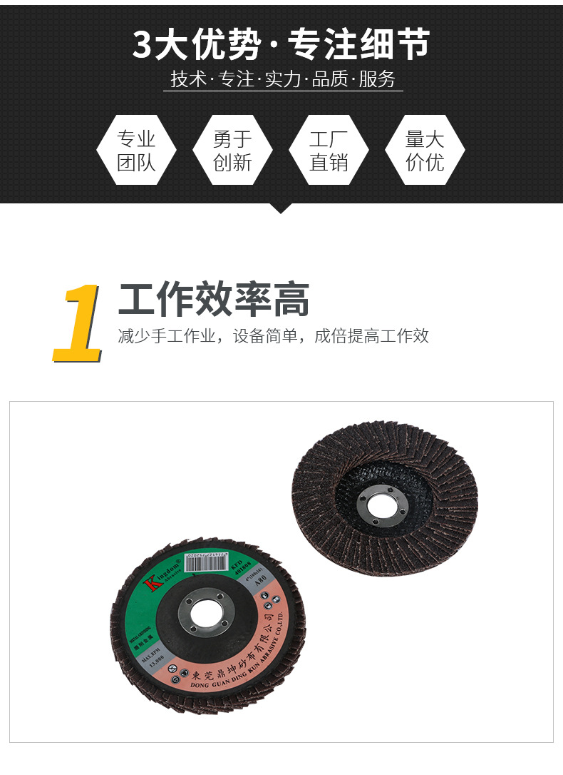 抛光打磨平面砂布轮打磨片磨光片角磨机抛光片木工砂布轮批发