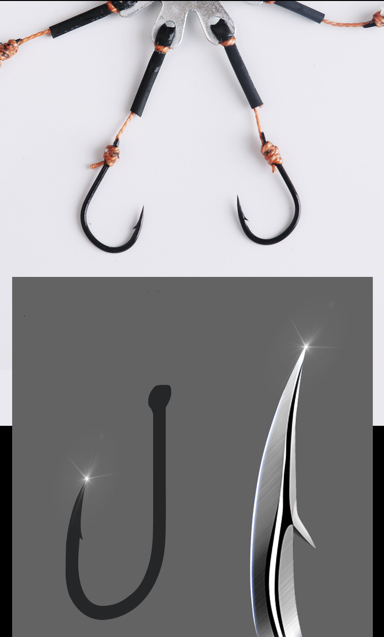 俊亚渔具夹饼钩 翻板钩 翻版钩 盘钩 炸弹钩 爆炸钩 鱼钩 翻板钩