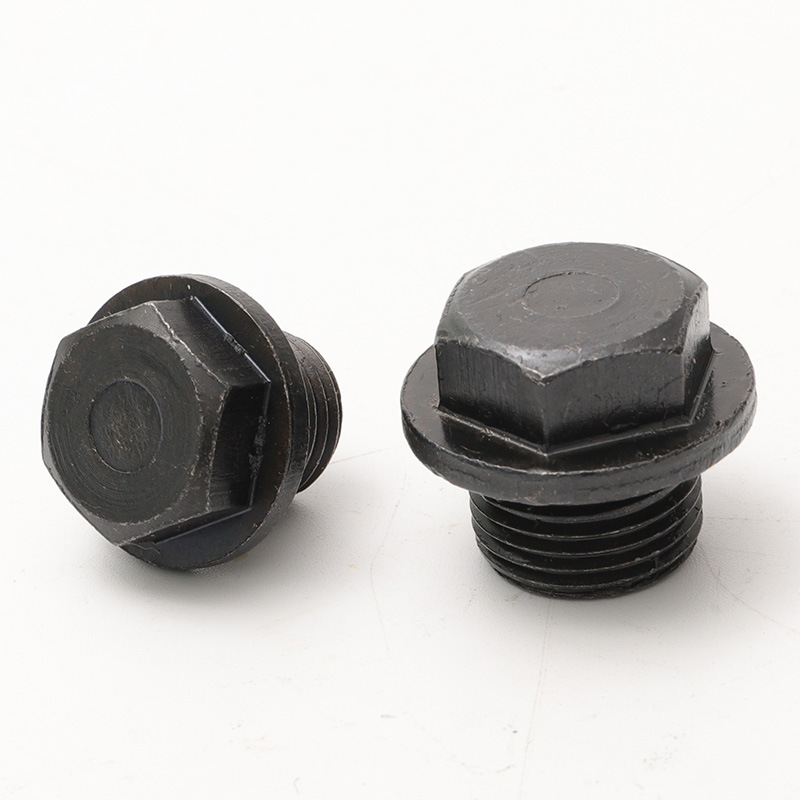 鑫日源五金外六角油塞法兰带边堵头油堵闷头螺堵 规格多样
