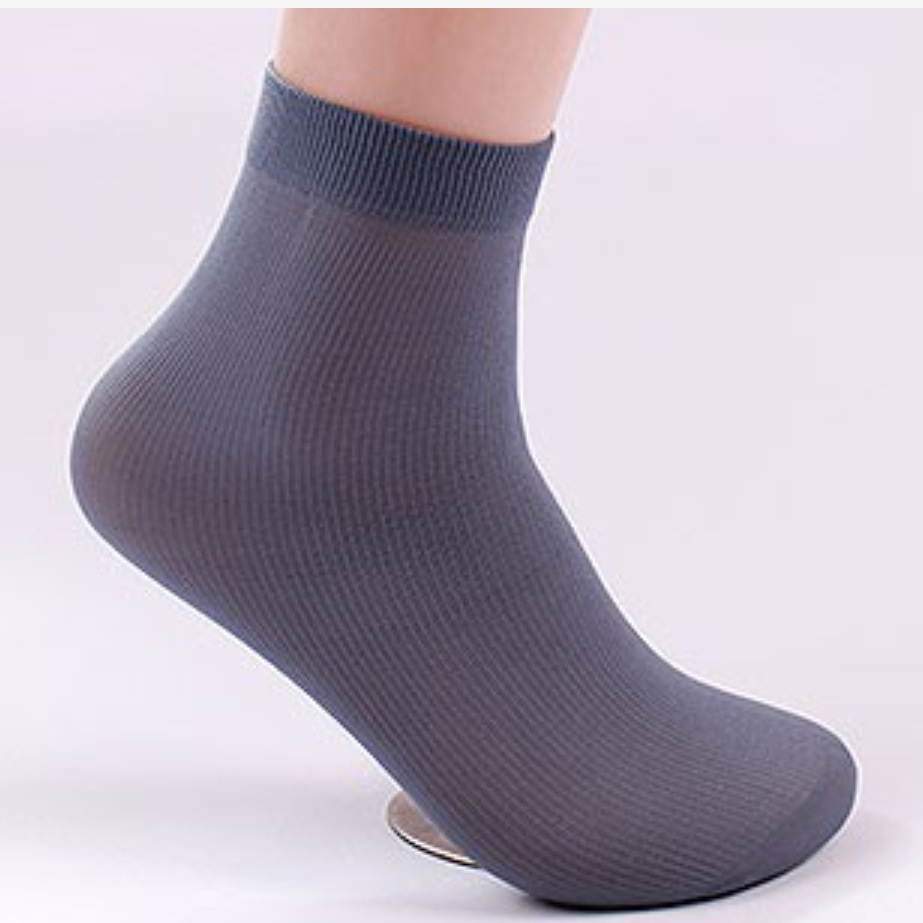 Ice Silk Socks Summer Men's Thin Business Casual Mid-Calf Length Men's Socks Vertical Stripes Breathable Sweat Absorbing Men's Short Stockings Wholesale