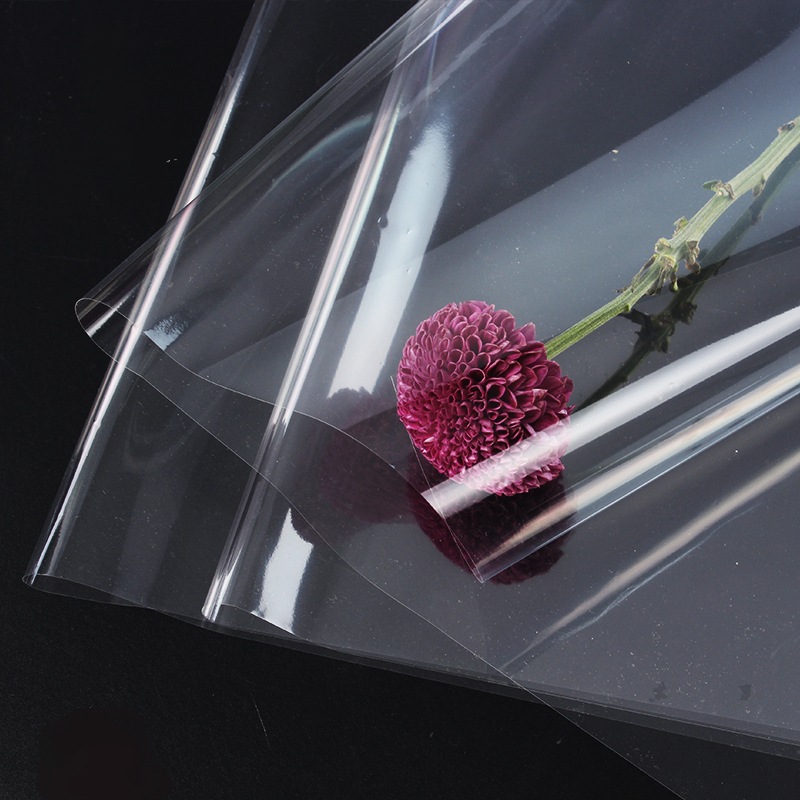 花束保水兜水玻璃纸鲜花礼品包装纸苹果纸塑料纸透明玻璃纸批发