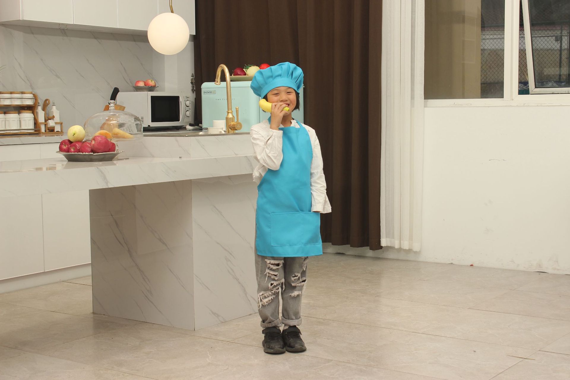 幼儿园小厨师演出服角色扮演亲子服装儿童摄影服少儿厨师职业套装