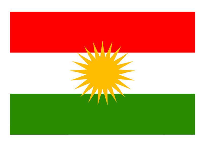 现货批发90*150cm 3*5ft 库尔德 国旗