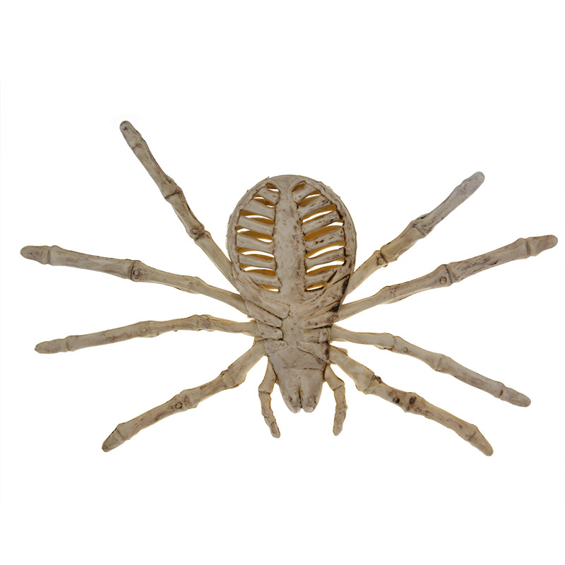 万圣鬼屋装饰蜘蛛骨架鬼节恐怖整人玩具骨架蜘蛛化妆舞会装扮蜘蛛