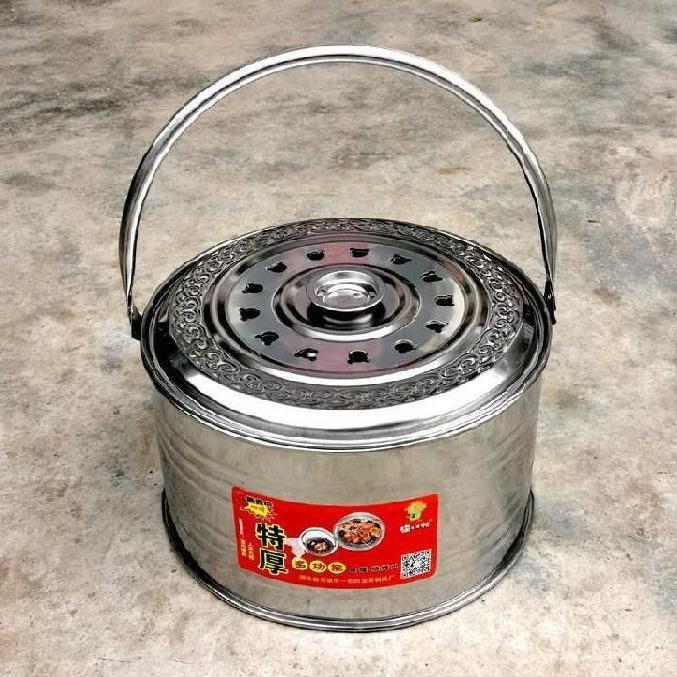 老式烤火盆家用手提取暖器木炭室内烤火炉碳烤炉小炭炉户外便携式