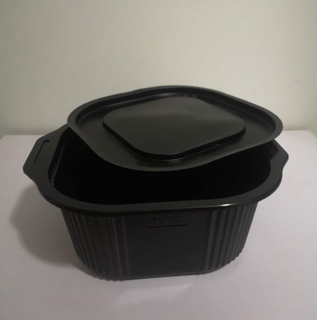 方形pp塑料耐高温盒泡面拌面 米皮 粉皮热干面盒快餐打包盒可定制