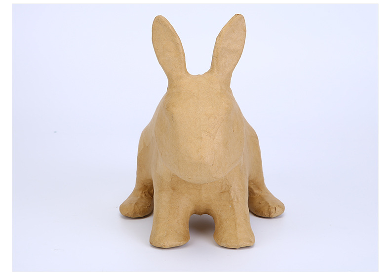 厂家定制纸浆模塑兔子可再生模型 纳纤复合纸浆动物立体造型模具