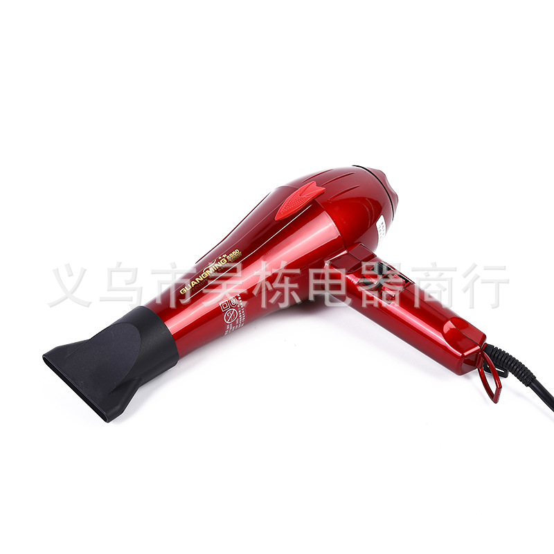 Bright 8850 High-Power Hair Dryer Household Heating and Cooling Air Four-Gear Three Plug 2000W Red