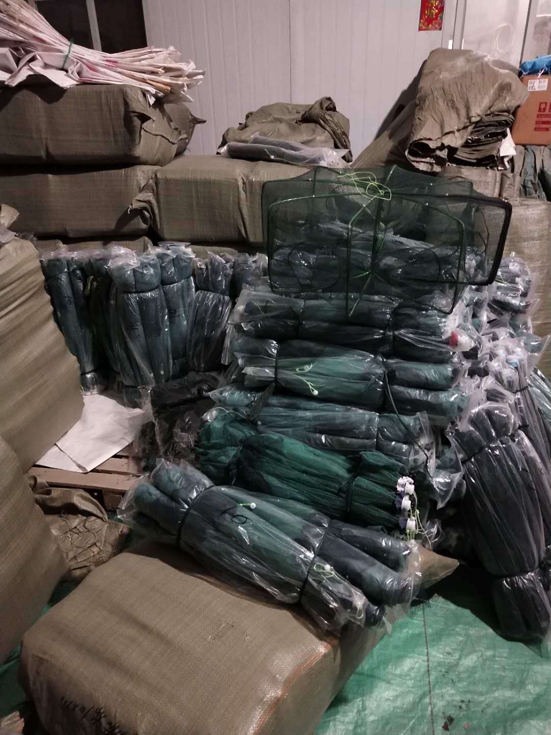 渔网 虾笼 伞笼 伞网 4洞6洞8洞24孔自动折叠捕鱼笼虾笼网鱼虾网