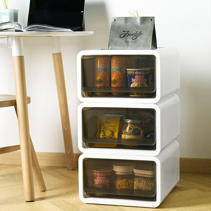 抽屉透明大号多层抽屉自由组合箱自由装特大衣服储整理物塑料柜组