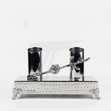 ktv麦克风话筒架座不锈钢摆台咪架麦架桌面无线话筒支架装饰创意