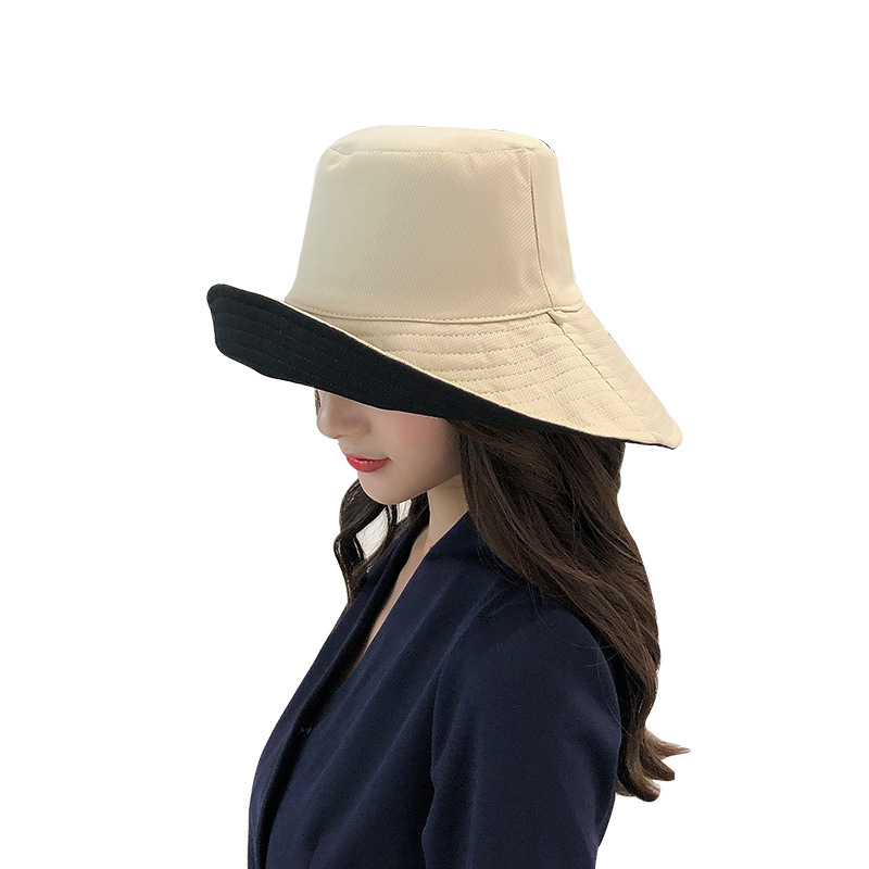 Japanese Uvcut Sun Protection Hat Women's UV Protection Barbie Hsu's Same Style All-Match Ins Sun-Shade Fisherman Hat Double-Sided Foldable