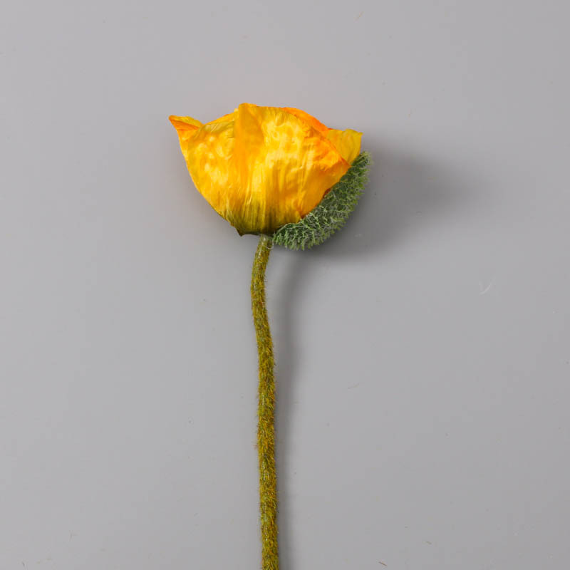 人造罂粟花单支布罂粟虞美人仿真花家居装饰花艺婚庆道具假花批发