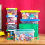 儿童玩具收纳箱积木收纳盒零食杂物塑料储物盒