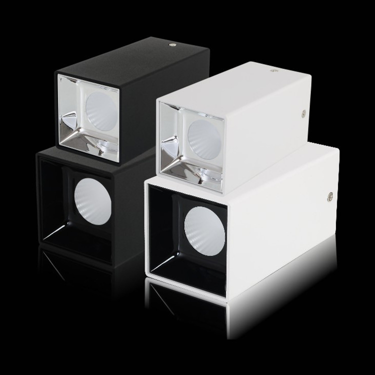 led明装筒灯 吊线明装射灯吊杆天花免开孔 吸顶式工程cob天花筒灯