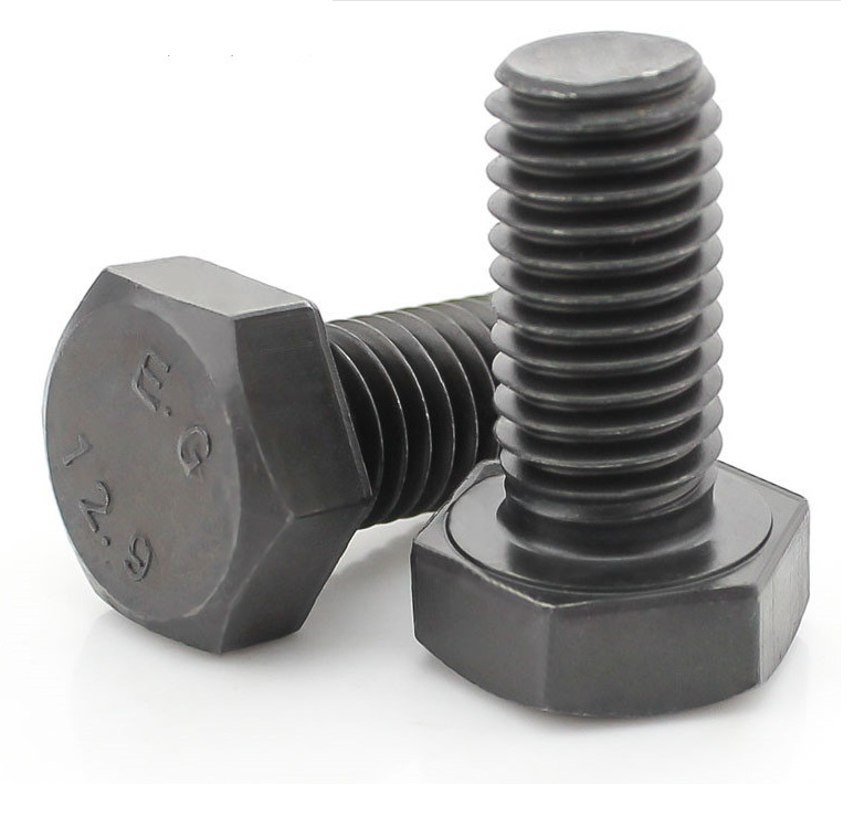 高强度碳钢din933六角头螺栓铁塔高强栓钢结构专用10.9级工厂直销