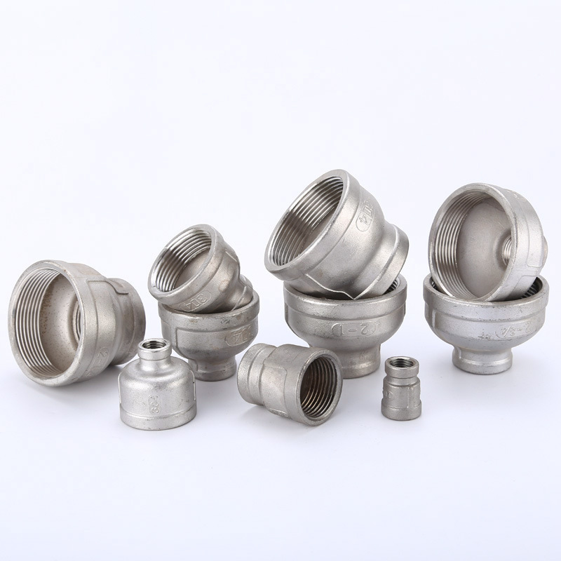 304不锈钢管内丝扣双内丝内牙直接头内螺纹接头异形异径大小头