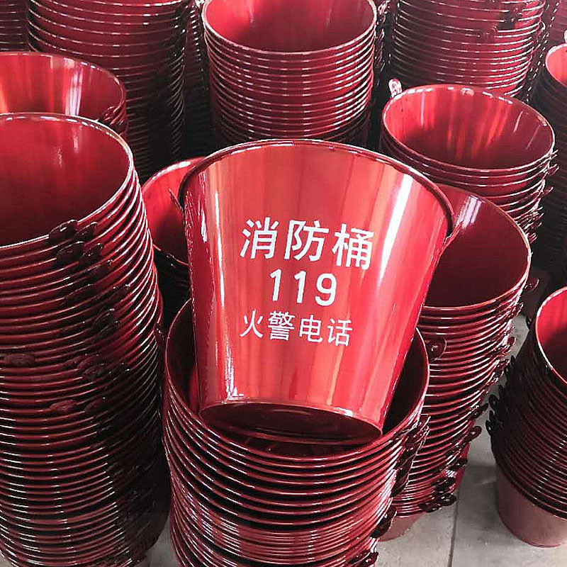 消防器材消防水桶消防桶黄沙桶半圆烤漆消防锹桶铁桶详情电询