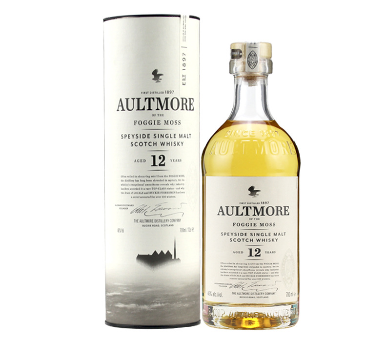 洋酒 欧摩12年斯贝塞单一麦芽苏格兰威士忌 aultmore原装进口