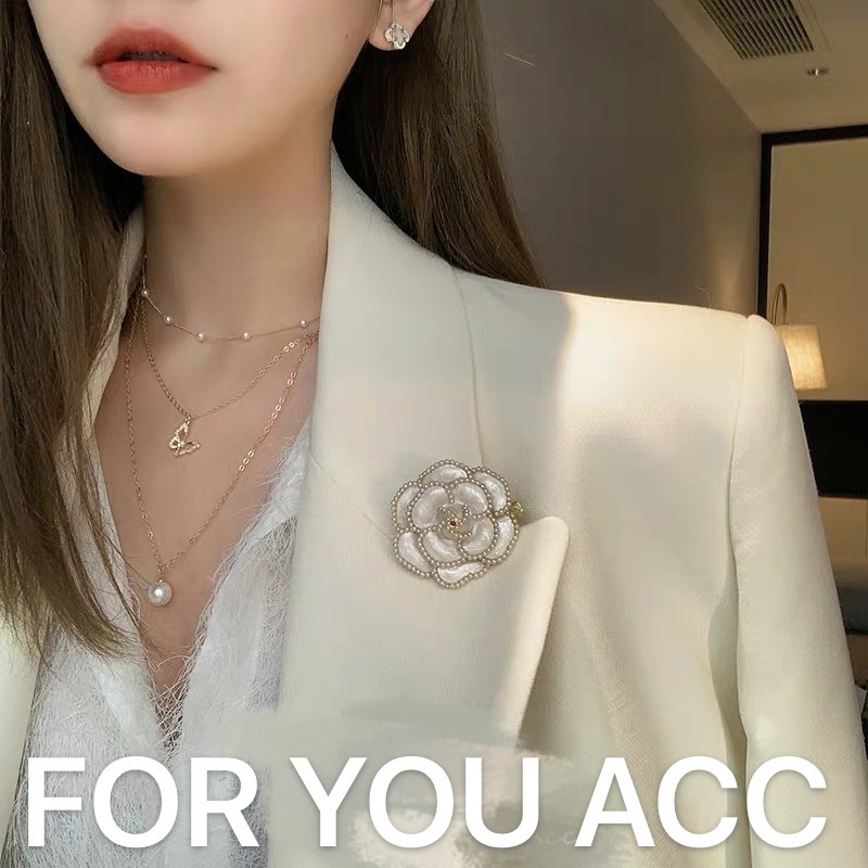 2022 High-End Rose Vintage Dripping Pearl Brooch Women's Fashion High-Grade Korean Style Temperament Chest