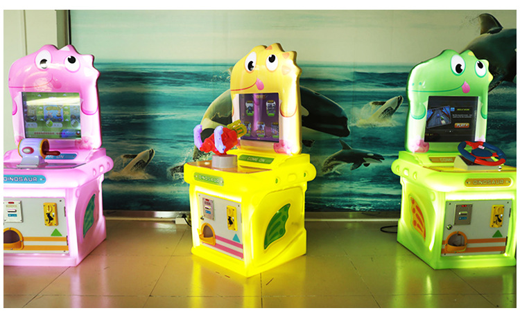 儿童投币打枪射击游戏机赛车电玩设备恐龙拍拍乐套牛机弹珠机商用
