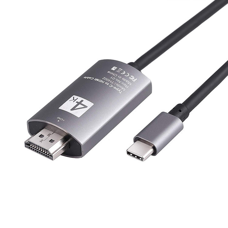 type-c转hdmi手机连接电视usb3.1 to hdmi 4k手机电脑高清线1.8米