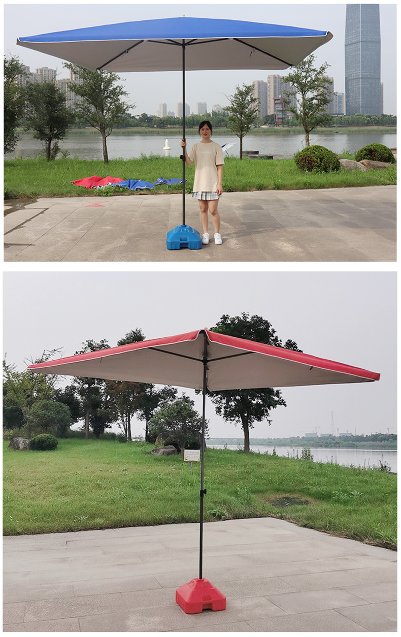 四方伞摆摊遮阳伞户外伞四方庭院商用雨伞折叠雨棚地摊大型太阳伞