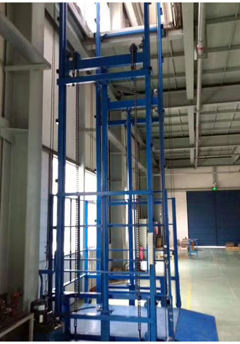 导轨式升降货梯载货平台2吨工厂液压货梯电梯专业定制15294876656